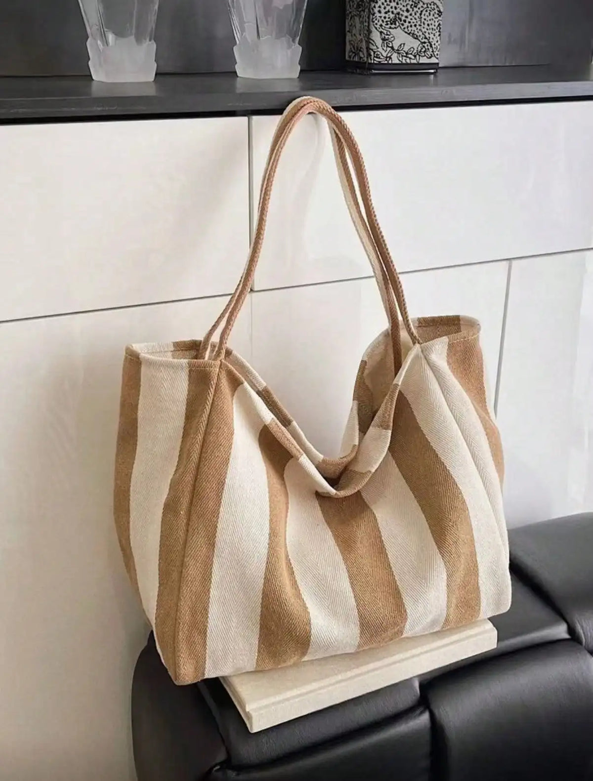 Retro Korean Style Canvas Tote Bag For Women Travel and School
