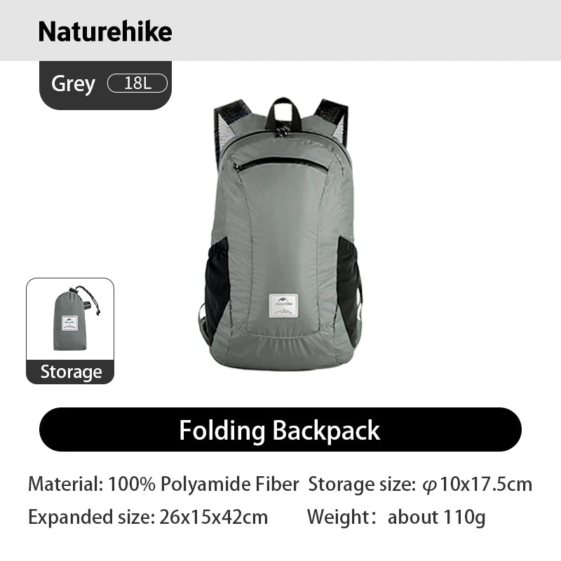 Naturehike Ultralight Waterproof Folding Nylon Backpack For Outdoor Travel