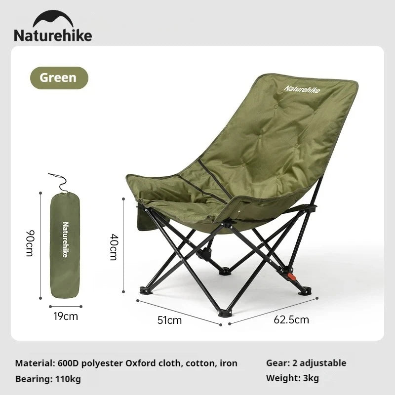Naturehike High Back Moon Chair Folding Outdoor Lounge Seat