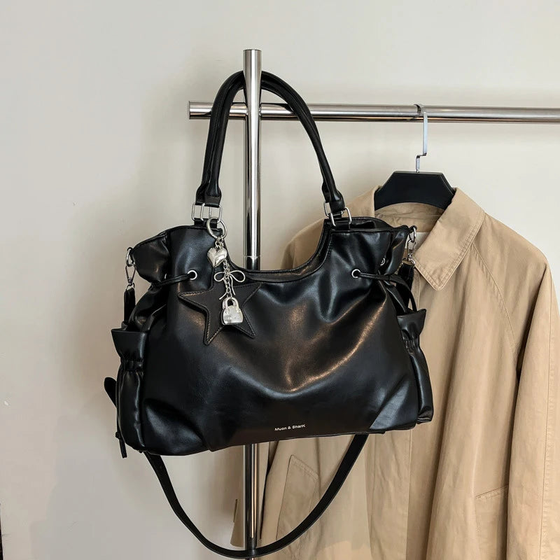 Fashionable Retro Nylon Tote Bag With Zipper Pocket For Women