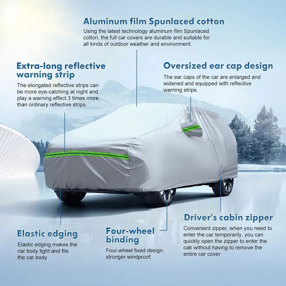 All Weather Six Layer Waterproof Car Cover With UV Protection