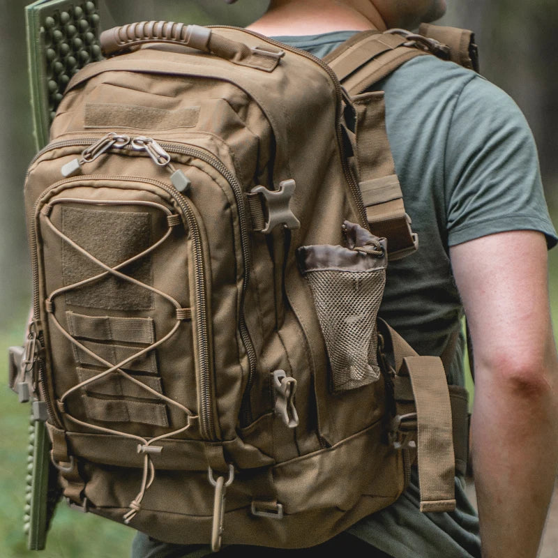 LQARMY Large Capacity Tactical Backpack For Travel And Hiking
