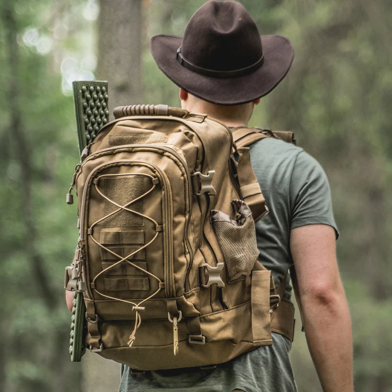 LQARMY Large Capacity Tactical Backpack For Travel And Hiking
