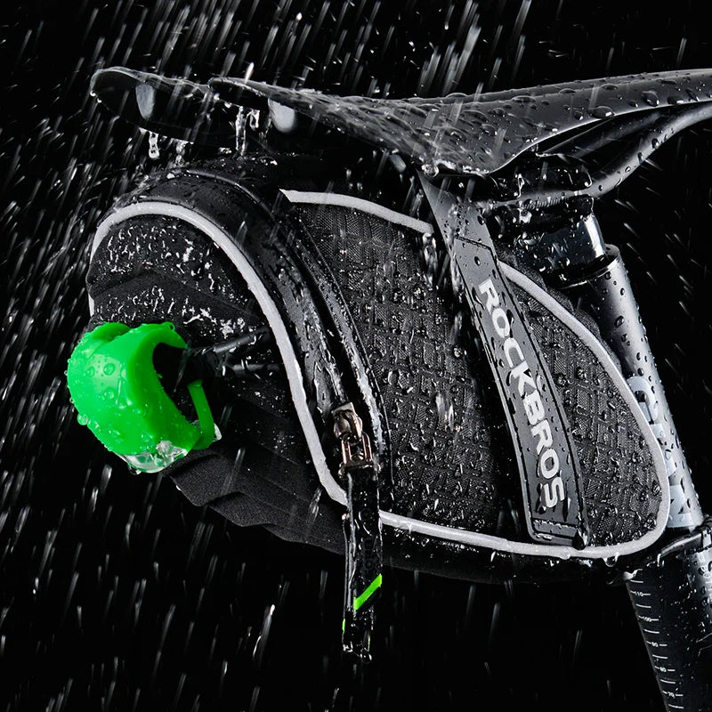 Rockbros Rainproof Reflective Rear Bike Saddle Storage Bag