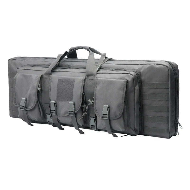 LQARMY Tactical Double Rifle Case Molle Hunting Gear Bag