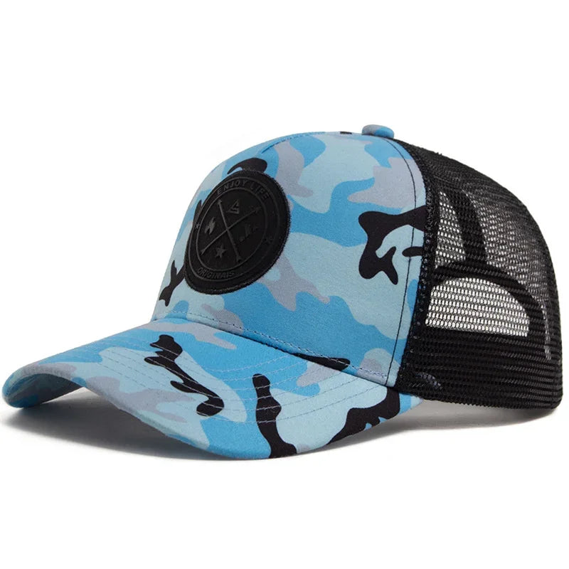 Breathable Mesh Snapback Baseball Cap For Daily Wear