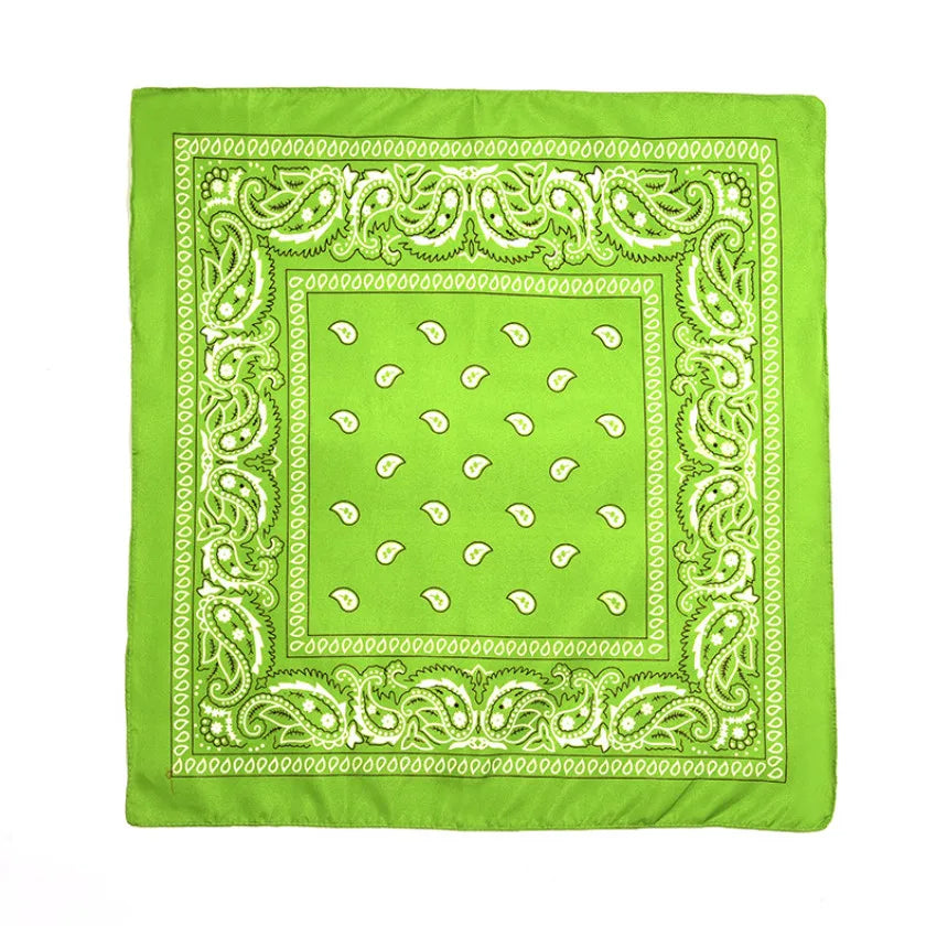 Premium Polyester Square Bandana Head Scarf Unisex
