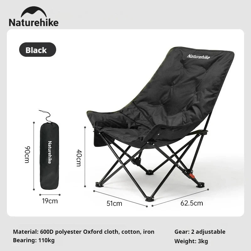 Naturehike High Back Moon Chair Folding Outdoor Lounge Seat