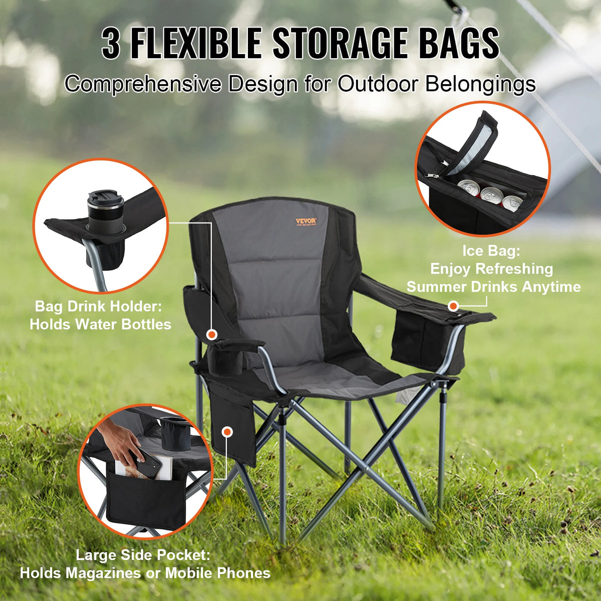 SucceBuy Ultralight Portable Outdoor Folding Chair