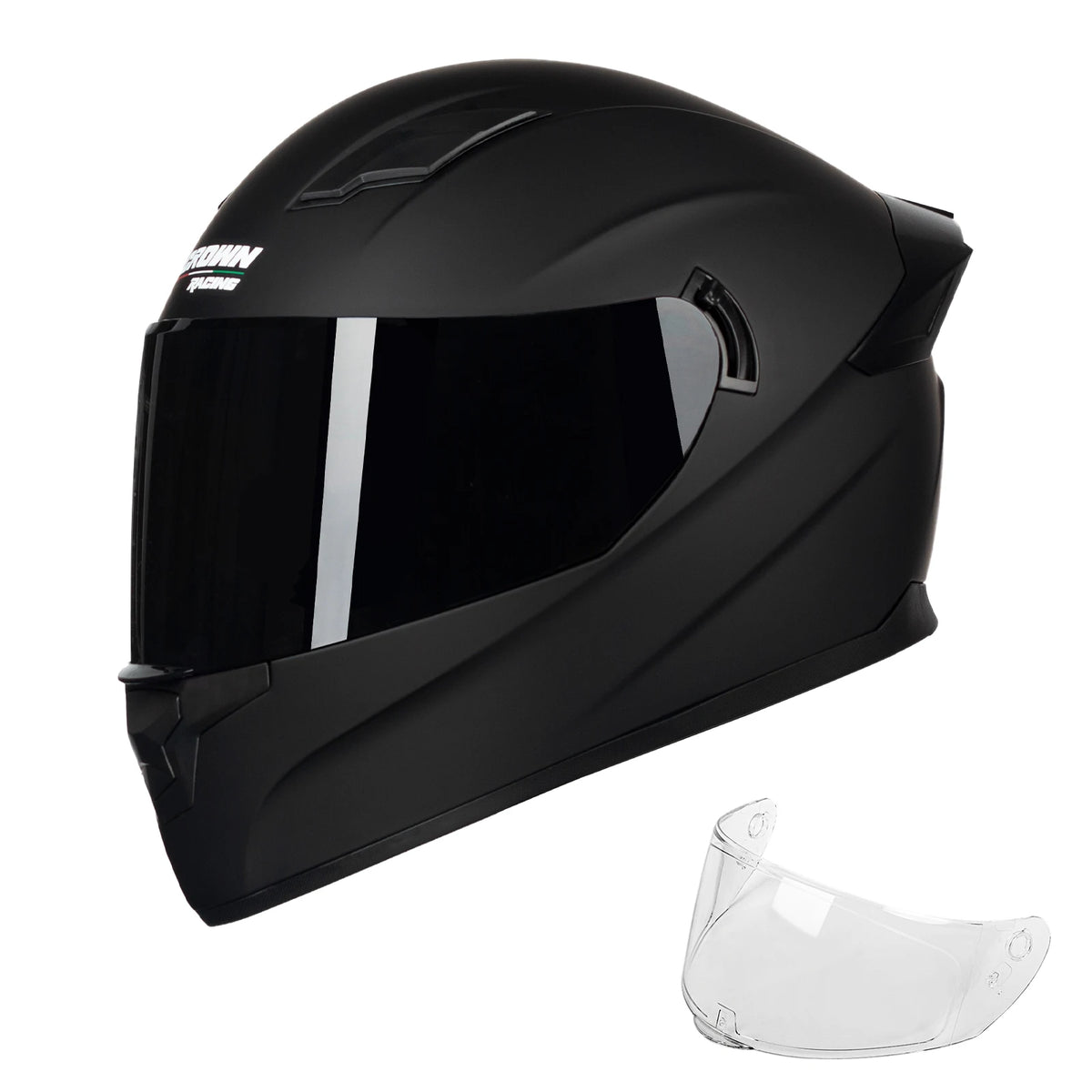 Crown Racing F700 Full Face Motorcycle Helmet With DOT Certification