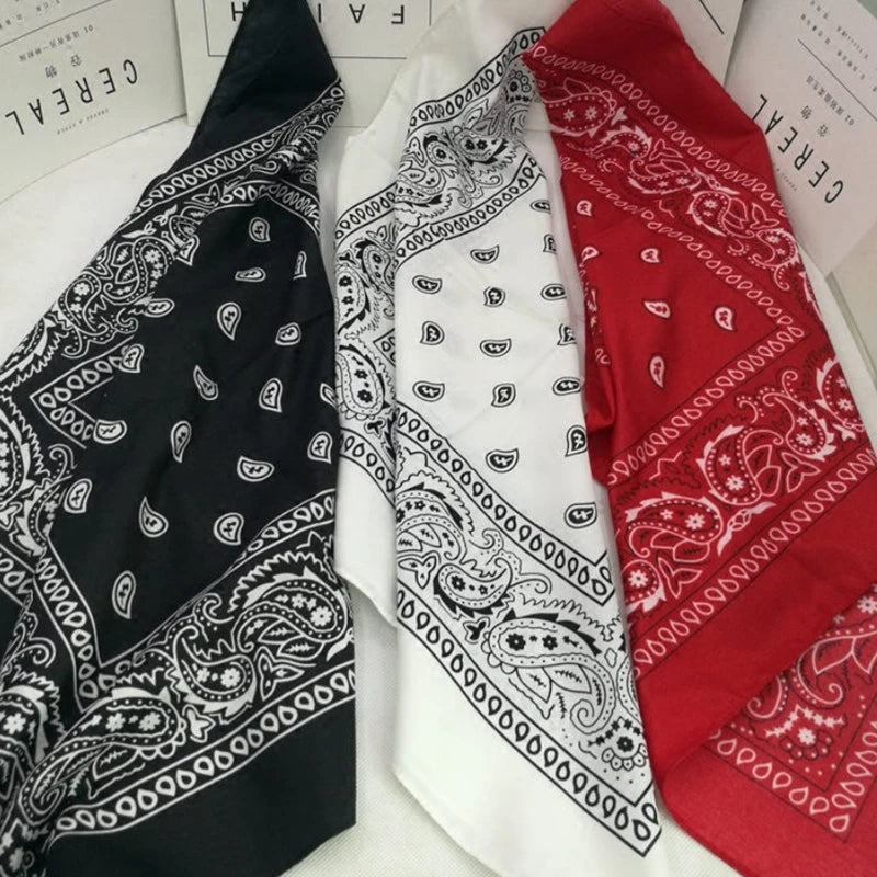 Premium Polyester Square Bandana Head Scarf Unisex