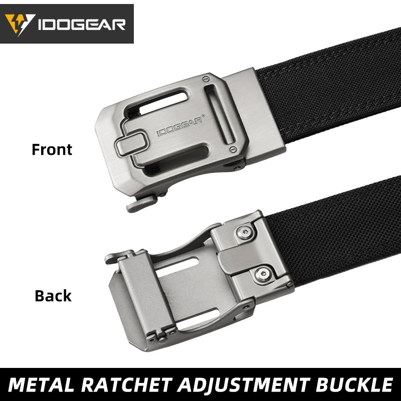 Idogear Tactical Ratchet Nylon Belt With Quick Release Adjustment