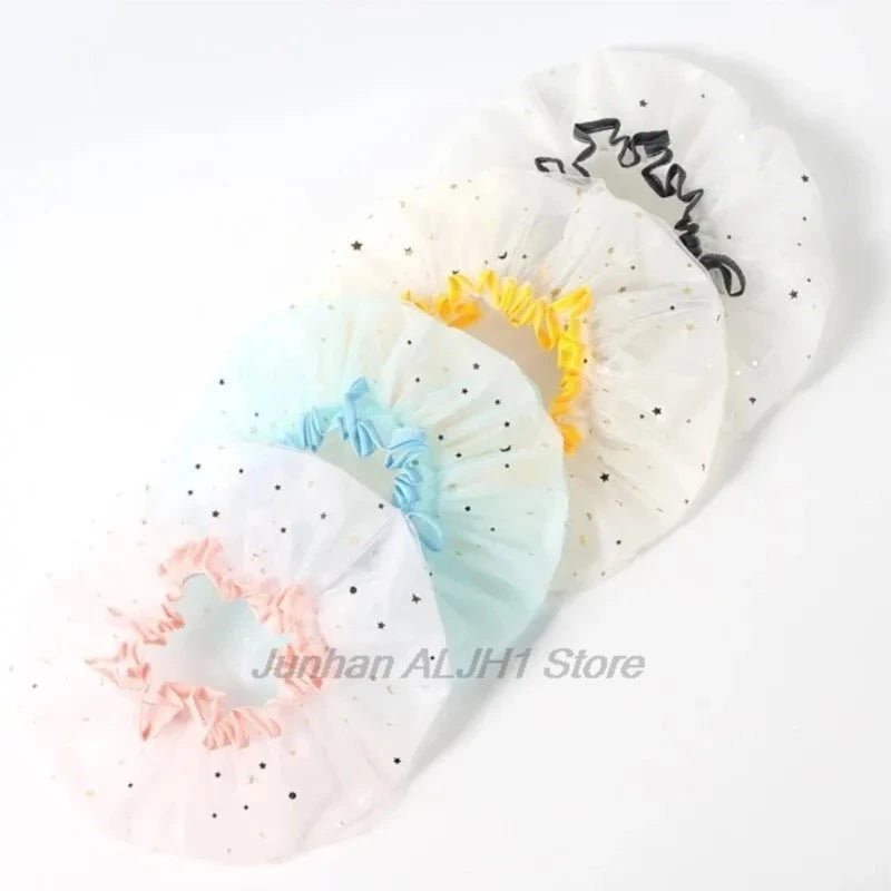 Double Layer Waterproof Shower Cap Reusable Pvc Bathing Hat