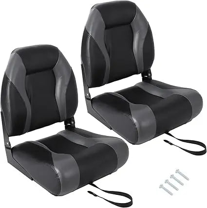 High Back Folding Boat Seats With Padded Aluminum Frame