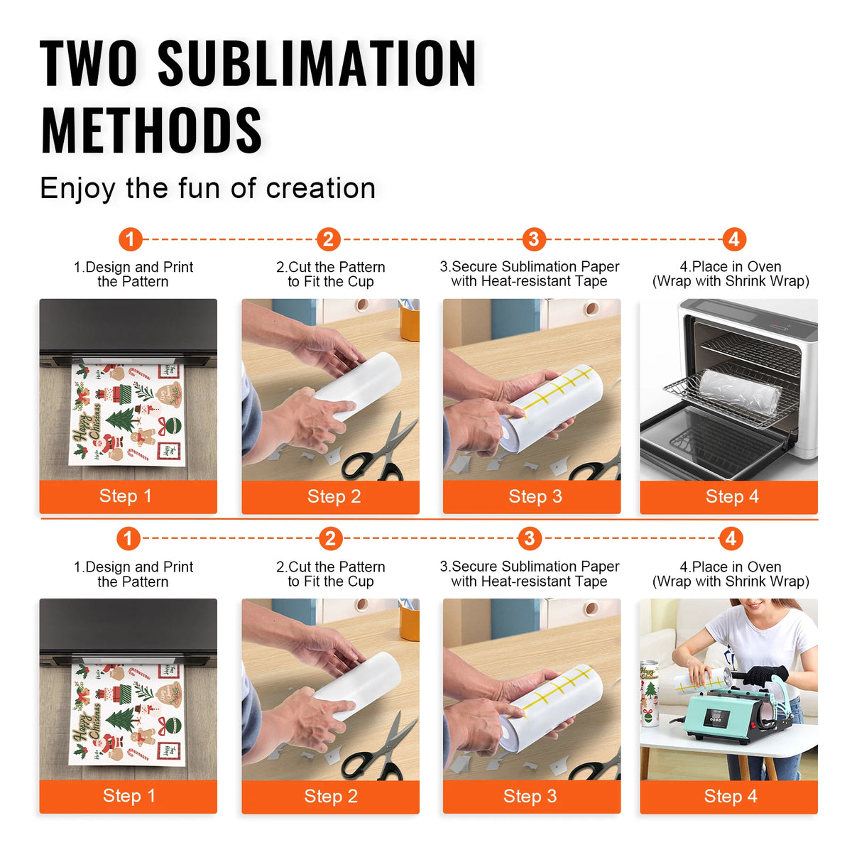 SucceBuy Double Wall Stainless Steel Sublimation Tumblers