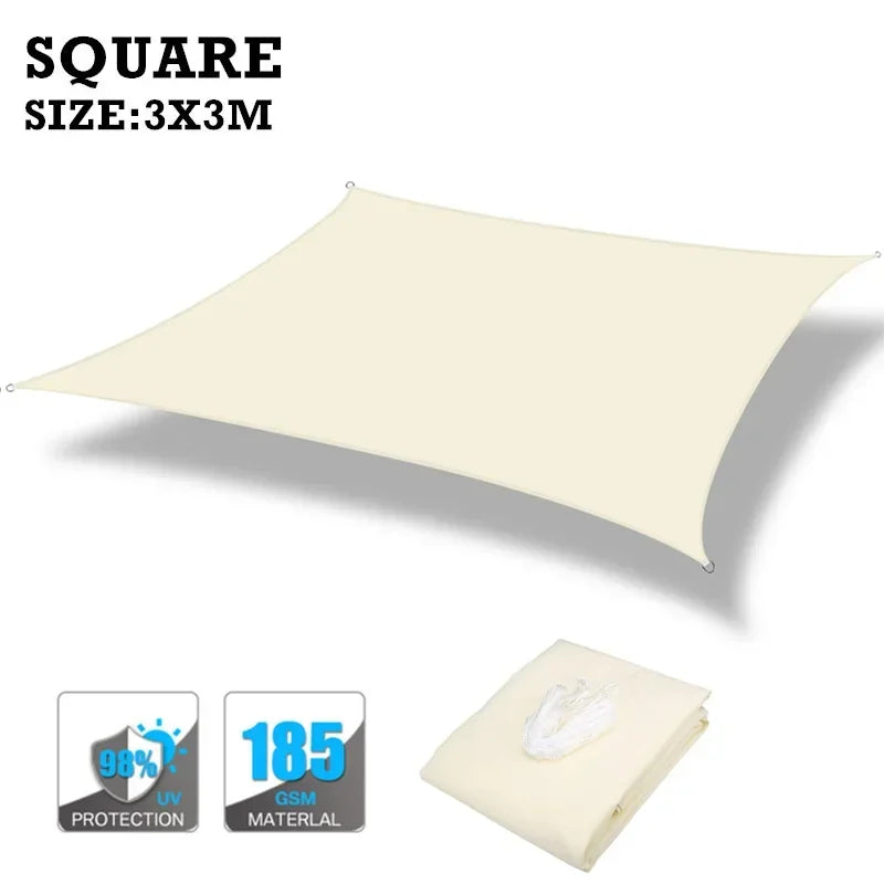 Waterproof Outdoor Sun Shade Sail Canopy For Patio Garden