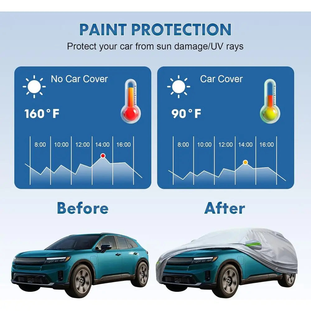All Weather Six Layer Waterproof Car Cover With UV Protection
