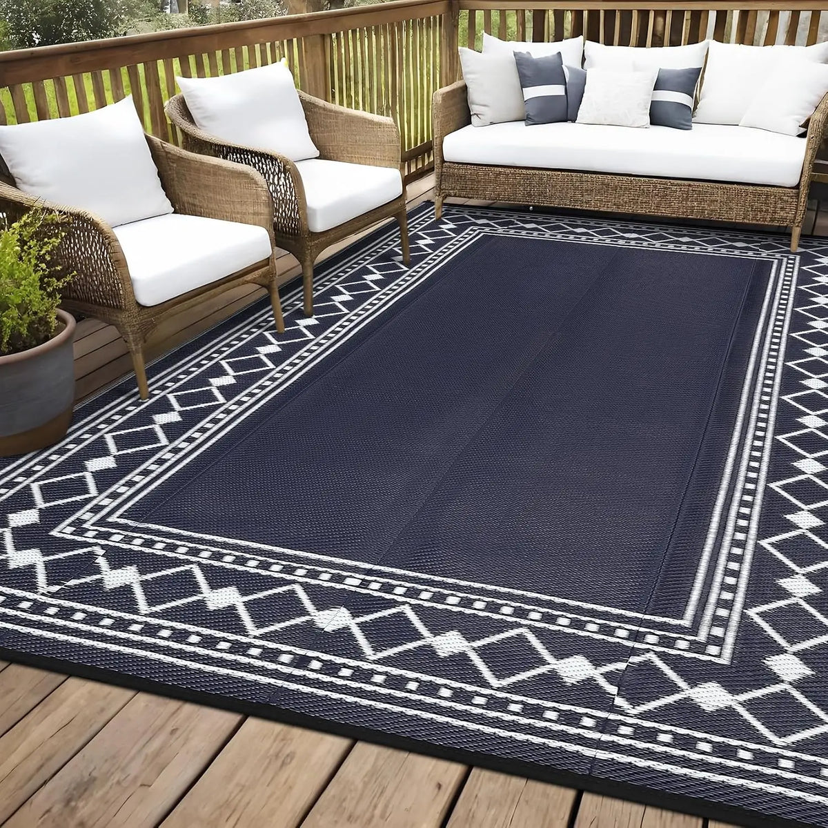 Garvee Washable Waterproof Flocked Polyester Area Rug For Home