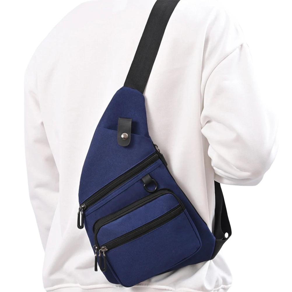 Alloyseed Anti Theft Fanny Pack Waterproof Chest Bag Adjustable Strap