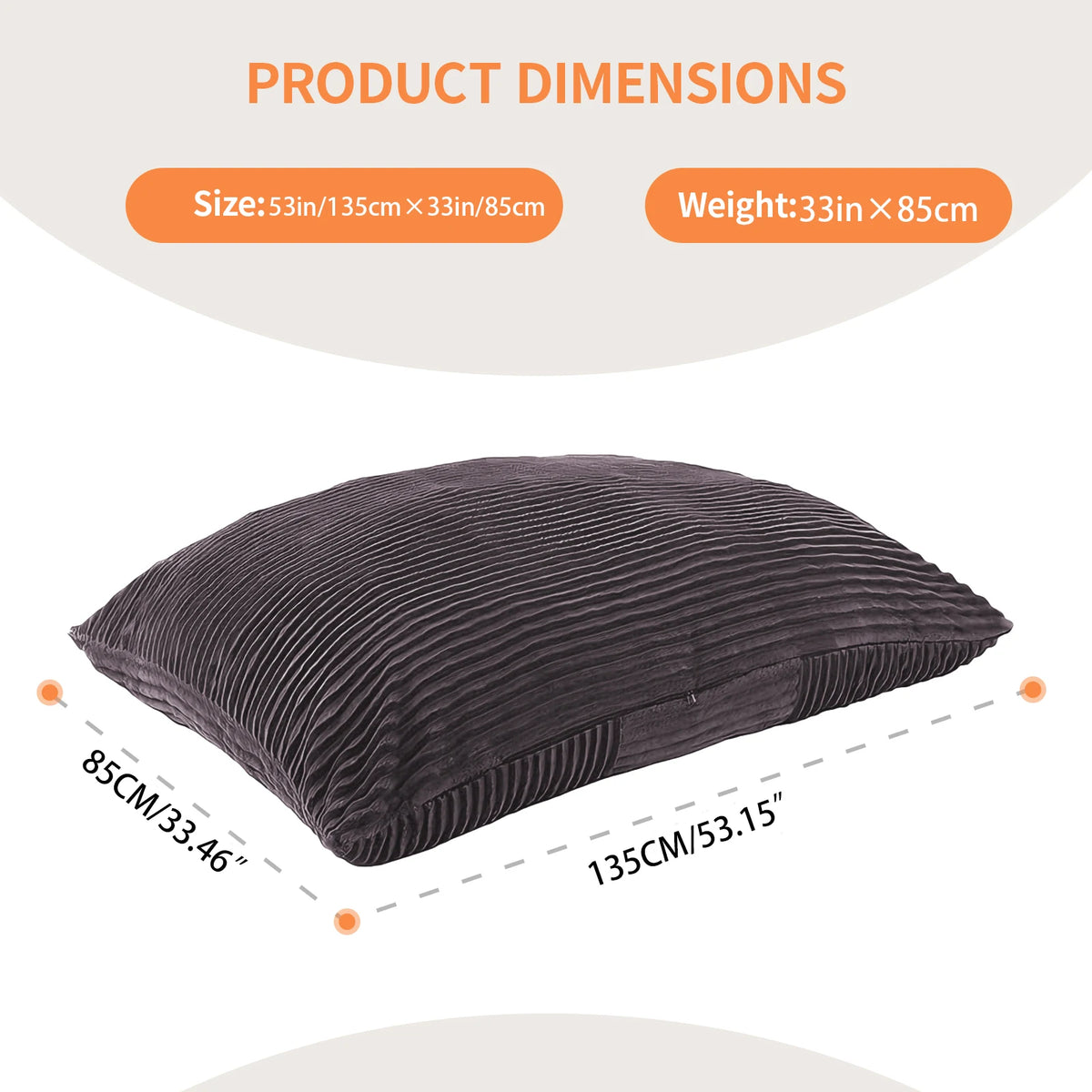 Convertible Bean Bag Chair And Mat With Washable Cover