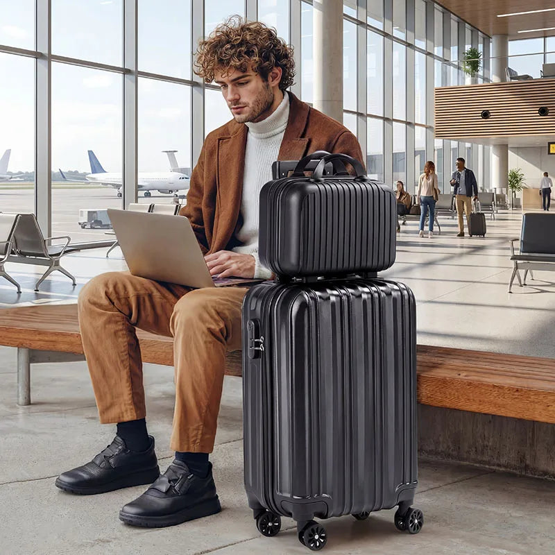Abs Hardside Luggage Featuring Tsa Lock Usb Port Spinner Wheels