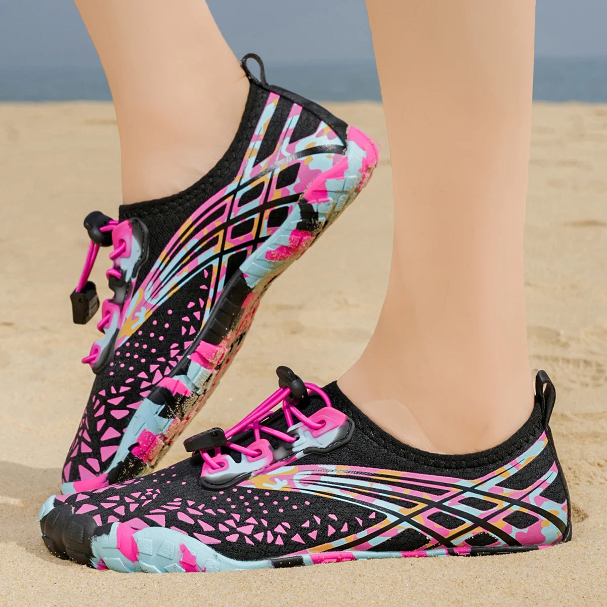 Women Camo Quick Dry Water Shoes Barefoot Lightweight Outdoor Footwear