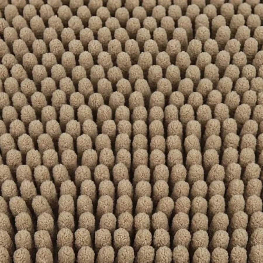 Non Slip Bathroom Mat With Absorbent Quick Drying Rubber Backing