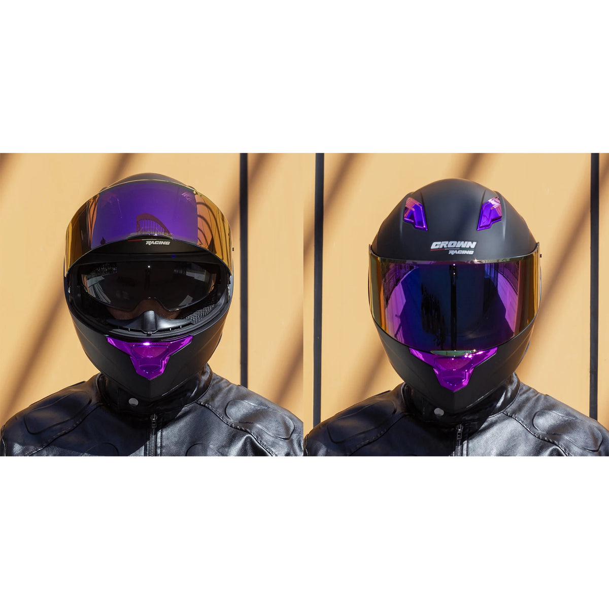 Crown Racing F700 Full Face Motorcycle Helmet With DOT Certification