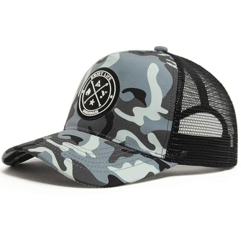 Breathable Mesh Snapback Baseball Cap For Daily Wear