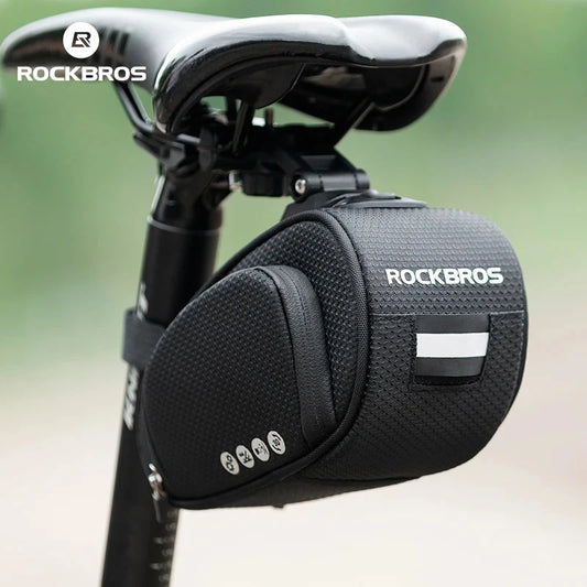 Rockbros Waterproof Bicycle Saddle Bag Shockproof Reflective Seat Pouch