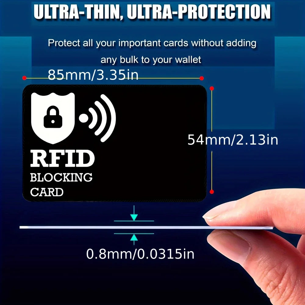 Anti Theft RFID Blocking Card Set For Digital Privacy