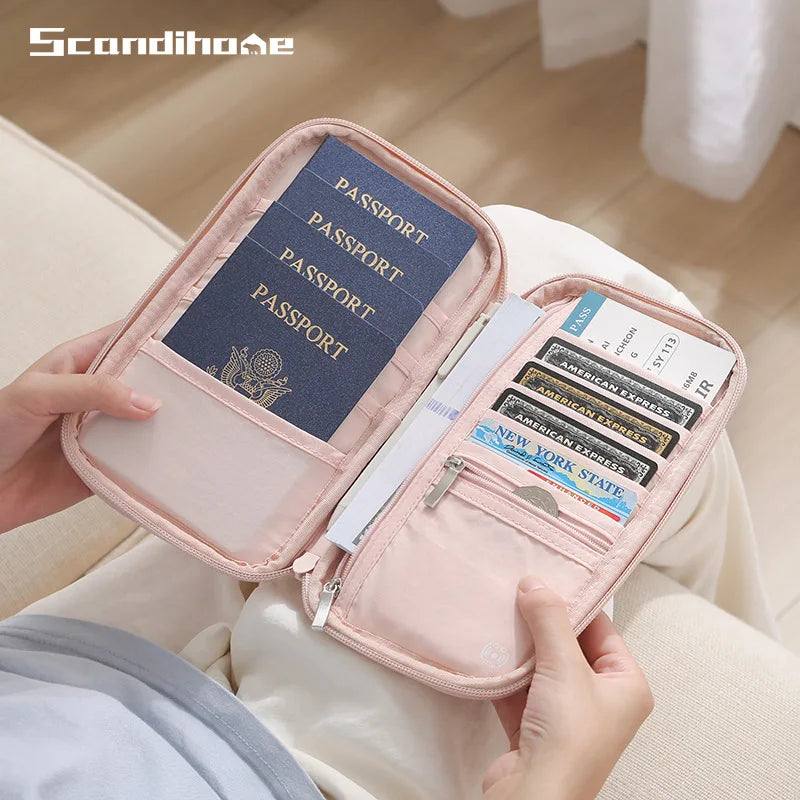 Scandihome Rfid Blocking Nylon Travel Passport Organizer