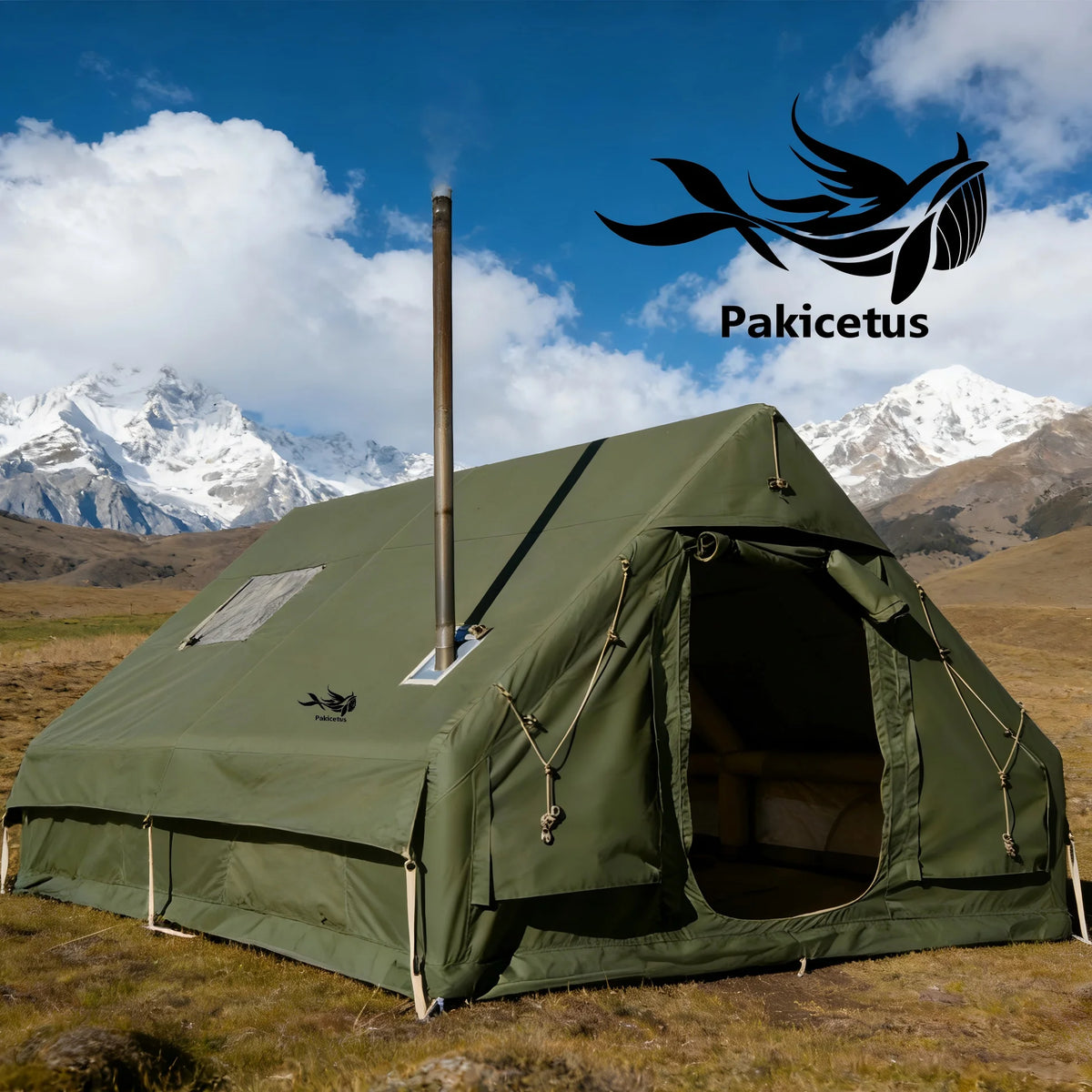 Pakicetus Weatherproof Inflatable Glamping Tent With Pump