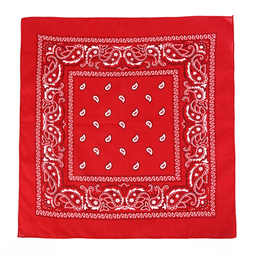 Premium Polyester Square Bandana Head Scarf Unisex