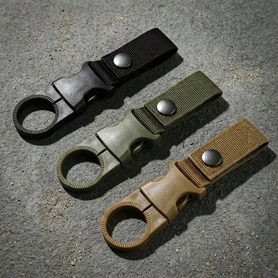 Outdoor Nylon Carabiner Quick Clips For Water Bottle And Backpack