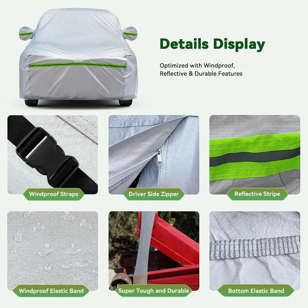 Premium SUV Car Cover With Waterproof All Weather UV Protection