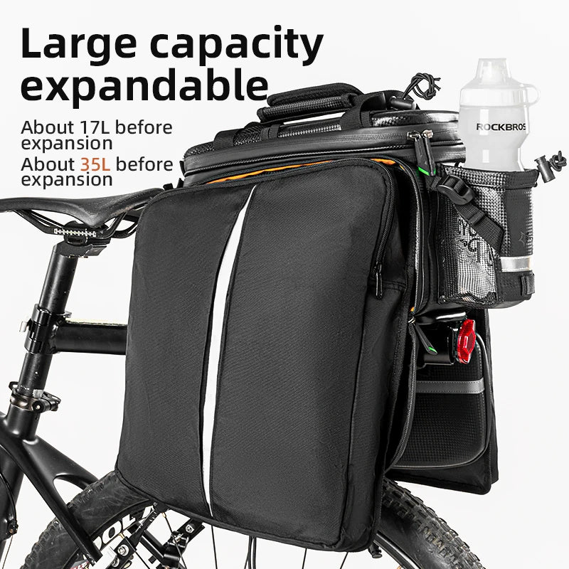 Rockbros Quick Release Bicycle Carrier Bag With Rain Cover