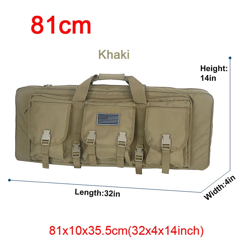 LQARMY Tactical Double Rifle Case Molle Hunting Gear Bag