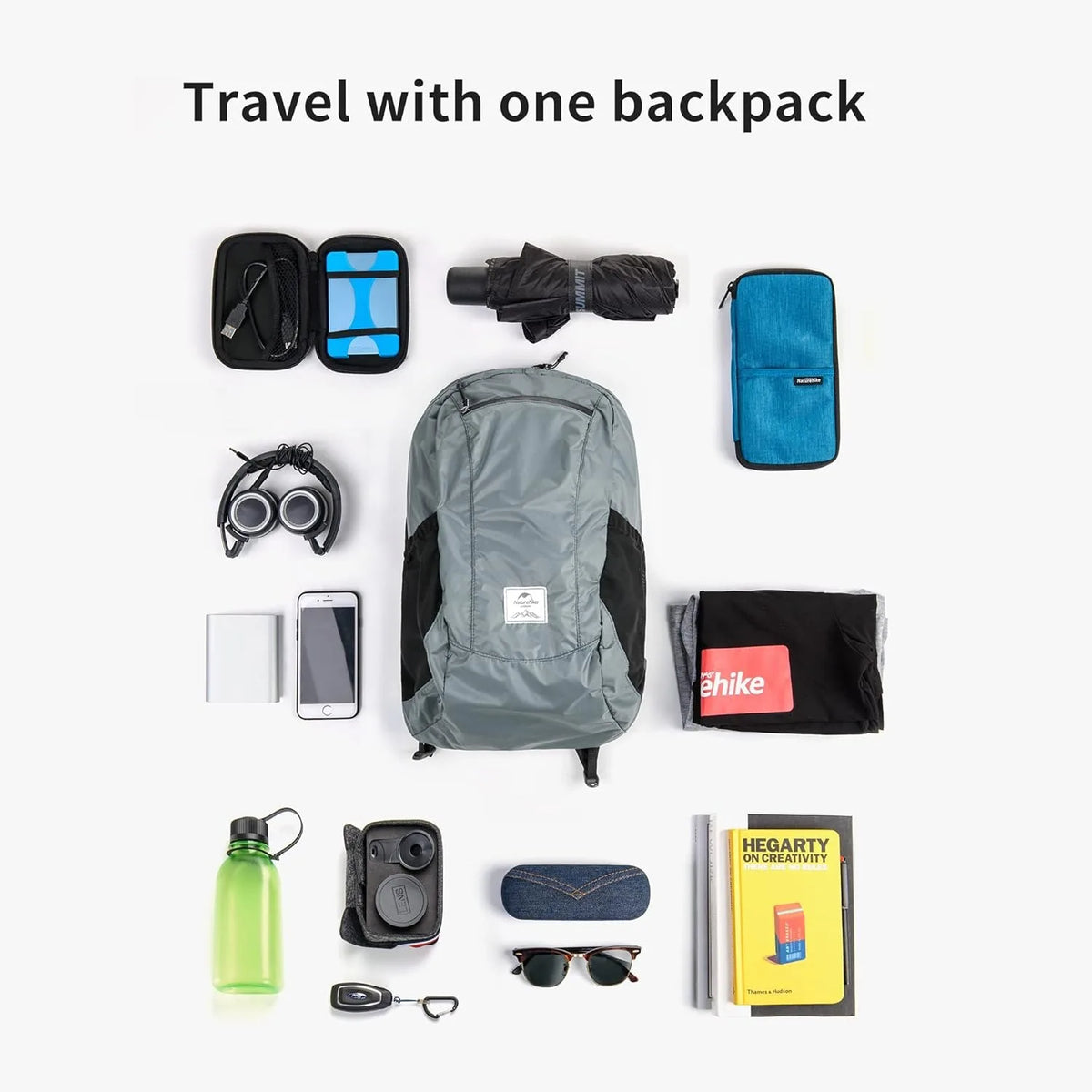 Naturehike Ultralight Waterproof Folding Nylon Backpack For Outdoor Travel