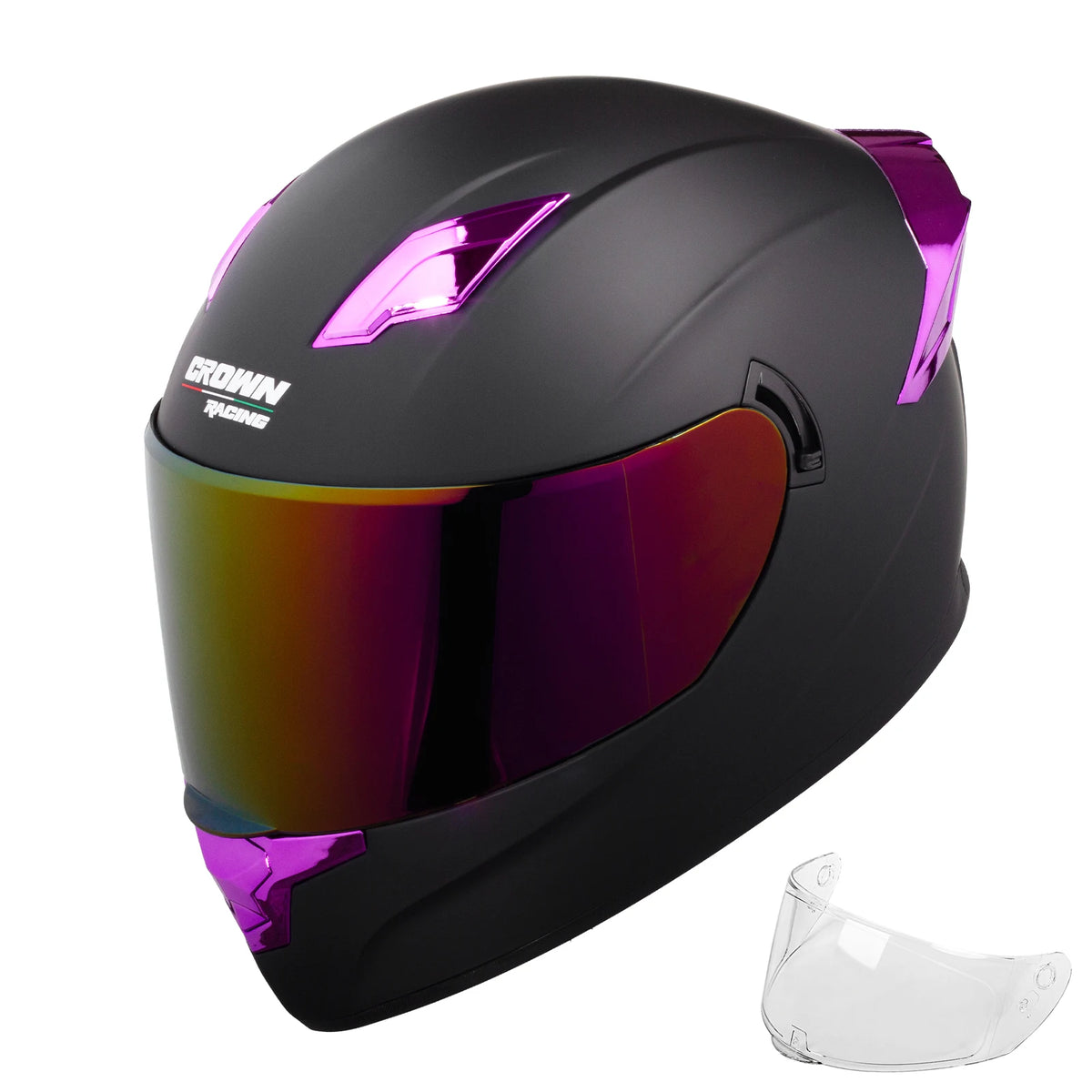 Crown Racing F700 Full Face Motorcycle Helmet With DOT Certification