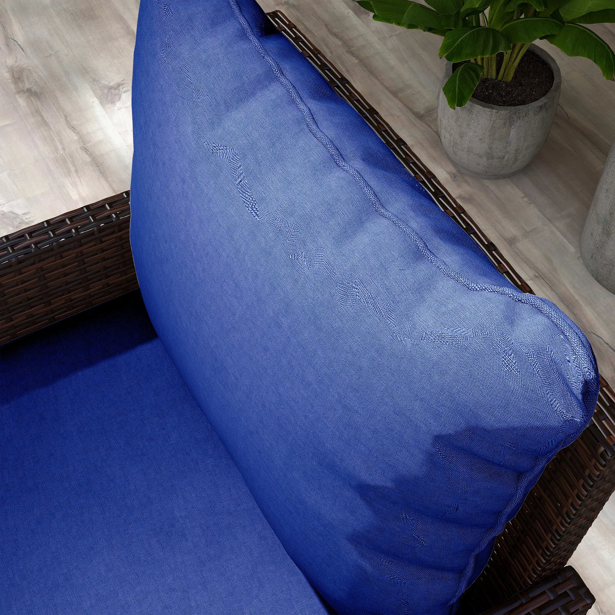 Outsunny Outdoor Chair Cushion With Backrest For Garden Furniture