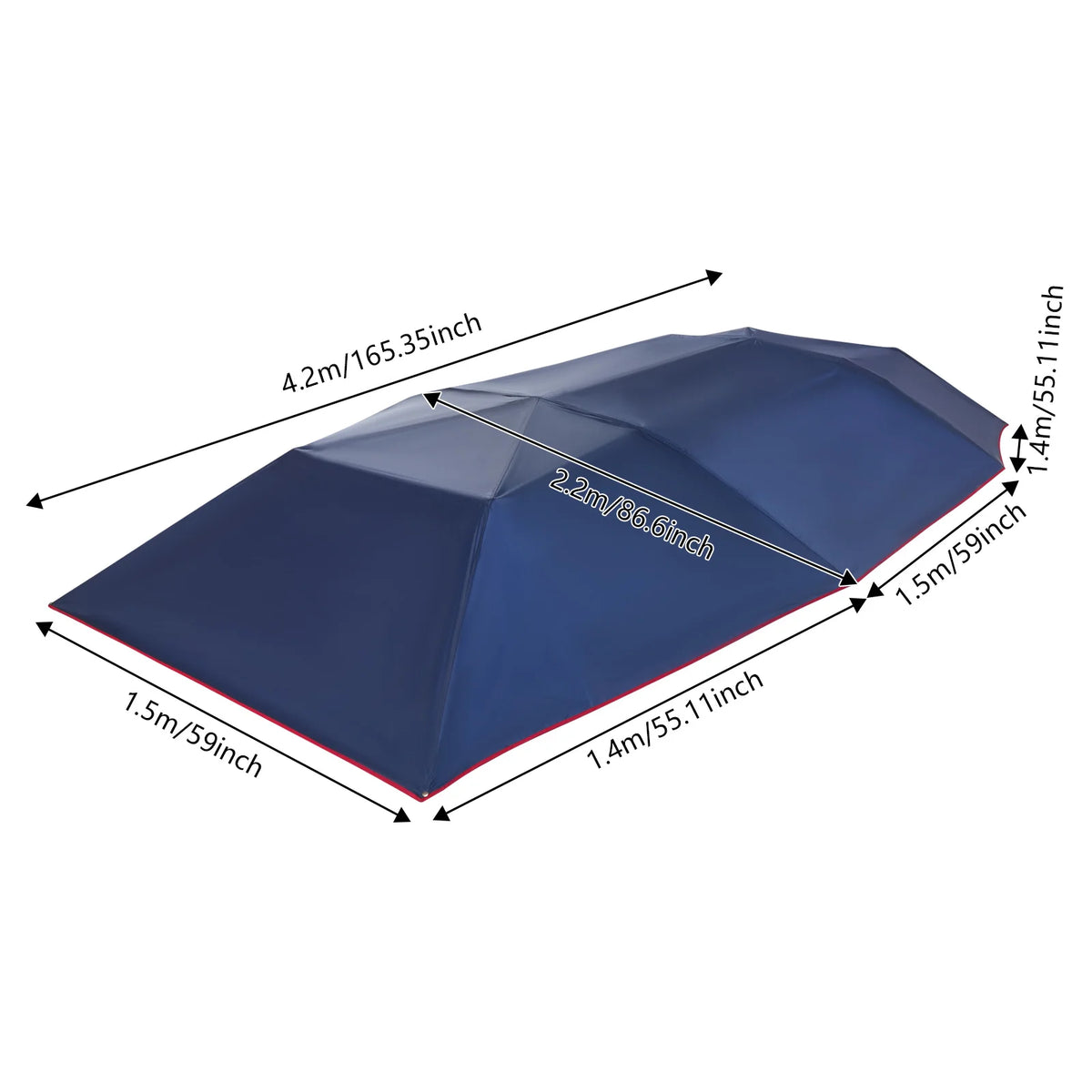 Bymaocar Hydraulic Folding Car Tent Portable Sunshade Cover