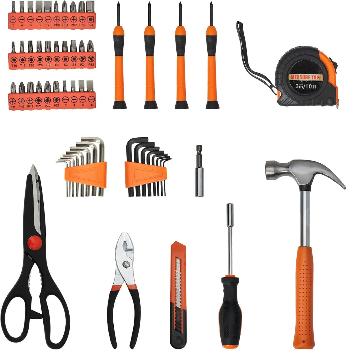 Home Tool Set With Case For Household Repairs And DIY