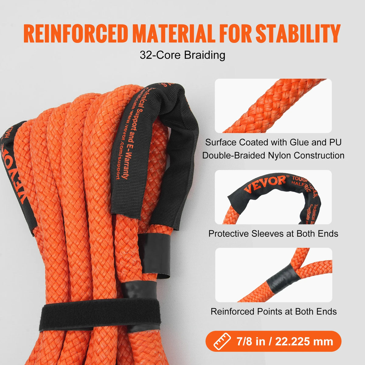 SucceBuy Nylon Towing Strap Off Road Rescue Recovery
