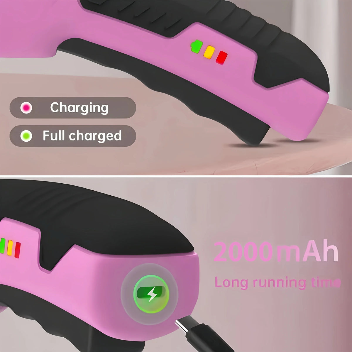 Rechargeable Electric Scissors With Safety Lock For Fabric Leather