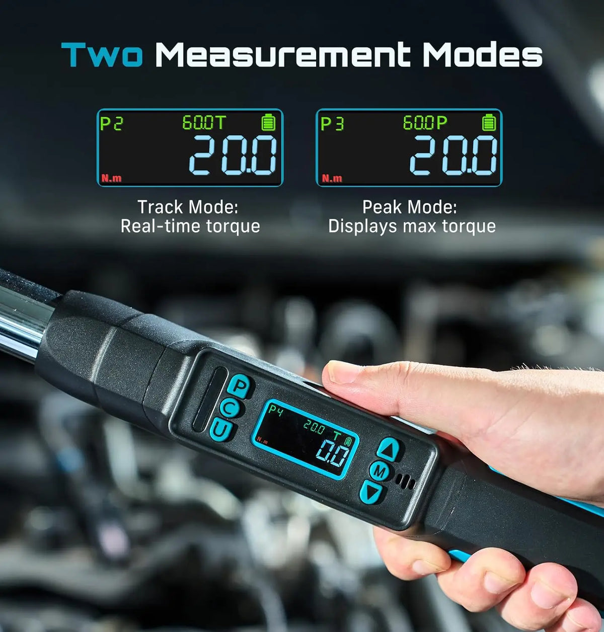 Seesii Digital Torque Wrench With LCD Display And Dual Alarms