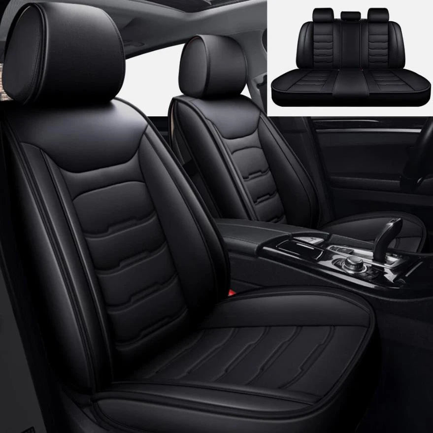 Premium Faux Leather Car Seat Covers Full Set For Toyota Models
