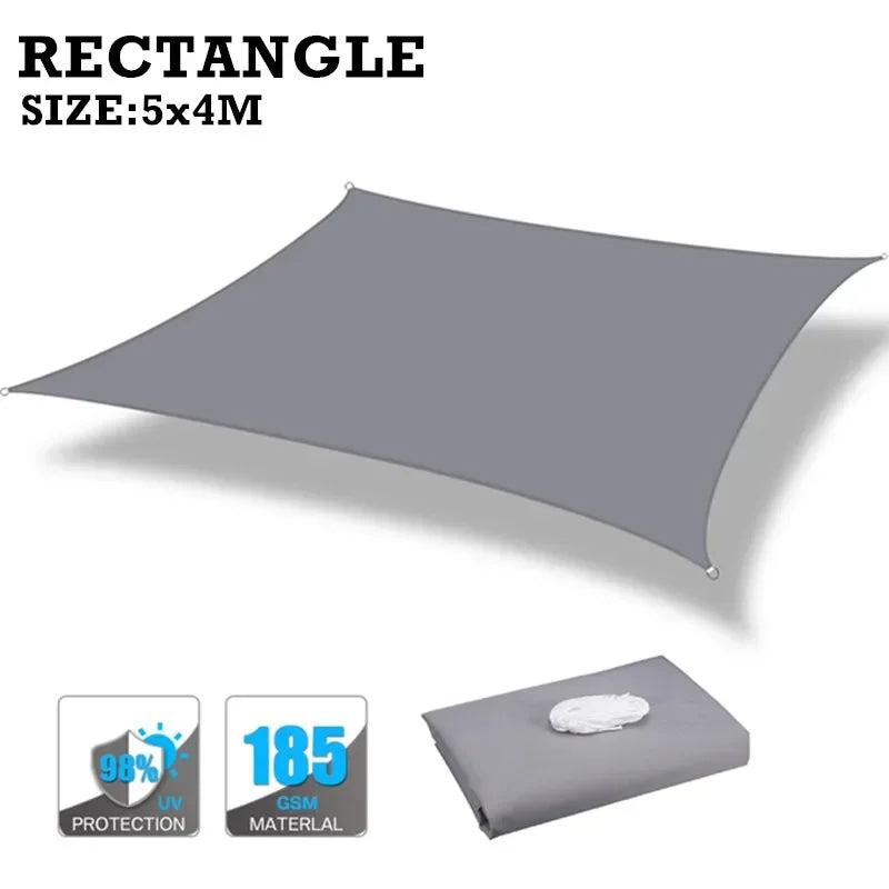 Waterproof Outdoor Sun Shade Sail Canopy For Patio Garden
