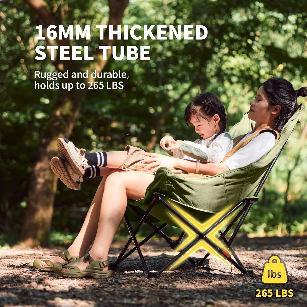 Naturehike High Back Moon Chair Folding Outdoor Lounge Seat
