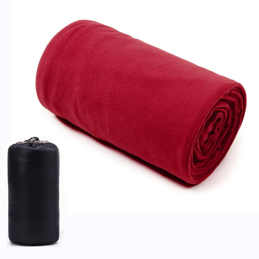 Fleece Portable Sleeping Bag Liner For Camping And Travel